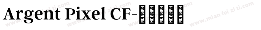 Argent Pixel CF字体转换
